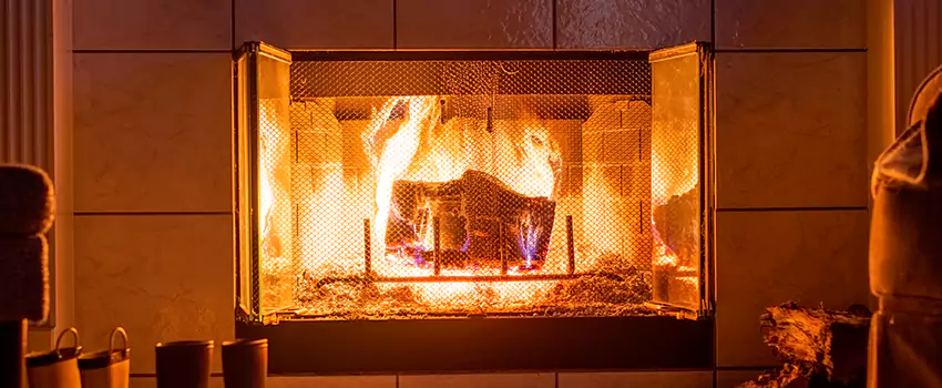 Mendota Hearth Landscape Fireplace Installation in Bethlehem, Pennsylvania